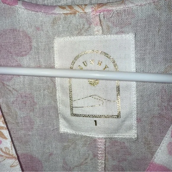 LEALLO Janis Pink Floral Cotton Gauze Maxi Cottagecore‎ Boho Resort small - Picture 8 of 14